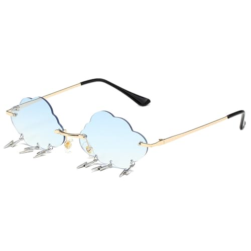 Obotsnoi Wolken-Sonnenbrille für Shows und den täglichen Gebrauch, Punk-Kostüm-Accessoires, Maskeraden, Party-Dekoration von Obotsnoi