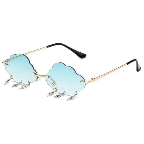 Obotsnoi Wolken-Sonnenbrille für Shows und den täglichen Gebrauch, Punk-Kostüm-Accessoires, Maskeraden, Party-Dekoration von Obotsnoi
