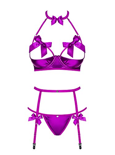 Obsessive Delishya Kostüme für Erwachsene Purple Lila L-XL von Obsessive