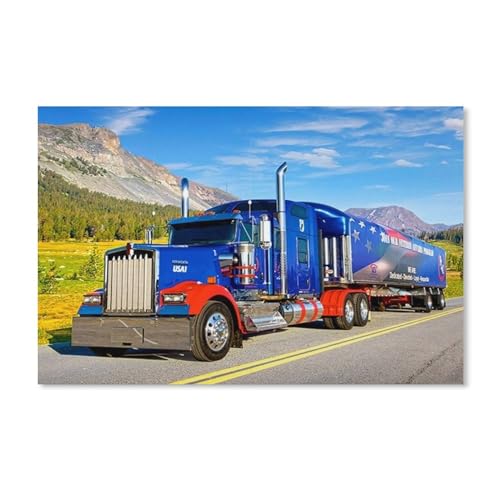 LKW，Puzzle 1000 Teile für Erwachsene, Klassische Puzzle Teenager Jungen Mädchen Puzzle Puzzles Spiele Pädagogisches Geschenk Home Decor（52x38cm）-D50 von ObuMI
