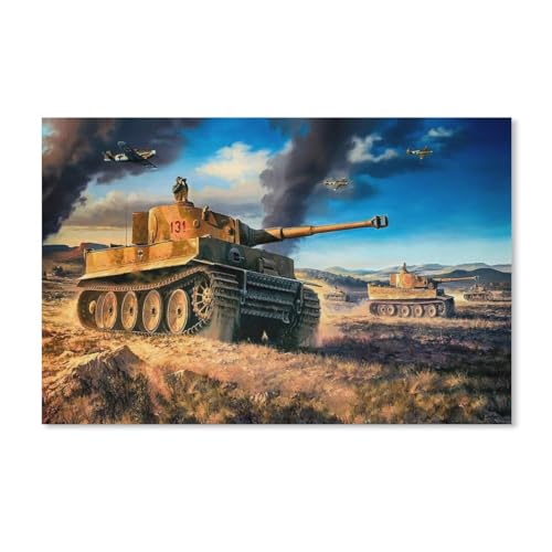 Panzer，1000 Stück Erwachsene Papierlandschaft Puzzles Für Kinder Lernspielzeug Geschenke（38x26cm）-A73 von ObuMI