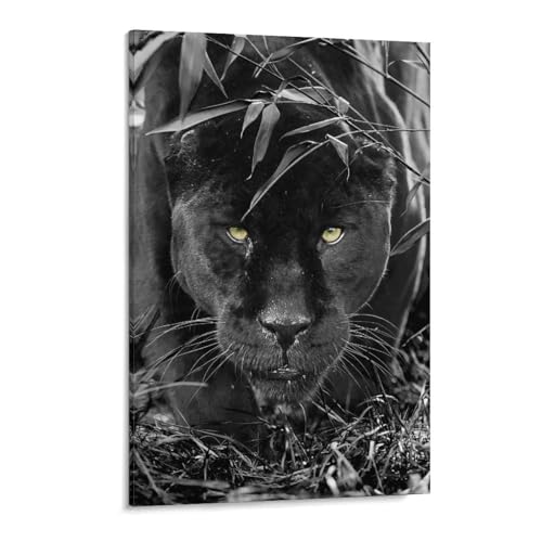 Puzzle 1000 Stück，schwarzer Panther，Klassische Puzzle 3D Puzzle DIY Kit Holz Spielzeug Einzigartiges Geschenk Wohnkultur(75x50cm-A42 von ObuMI