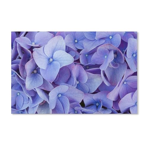 Puzzle 1000 Teile DIY Papier Puzzle，Blaue vierblättrige Blüten，Freizeit Creative Kreuzworträtsel Spiel Kind Puzzle Spielzeug Geburtstag Festival Einzigartiges Geschenk（38x26cm）-47 von ObuMI