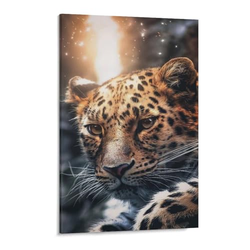 Puzzle 1000 Teile Erwachsene Kinde Spaß Lernspielzeug Geschenke，Leopard（50x70cm）-A39 von ObuMI