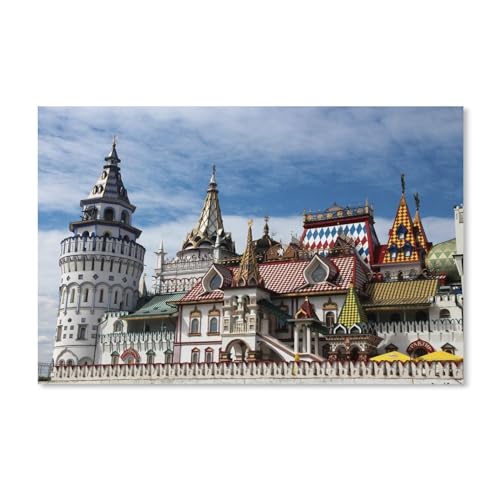 Puzzle 1000 Teile Erwachsene Puzzle Holz Puzzle Klassisches 3D Puzzle，Kreml，DIY Collectibles Moderne Wohnkultur(75x50cm-B92 von ObuMI