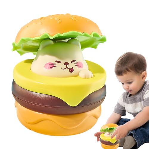 Ocastuted Winden Sie Spielzeug für Kinder, ziehen Sie zurück | Nettes Cartoon Wind -up -Auto mit Hamburger -Design - Entwicklungsspiele, Kinderspielwagen für Thanksgiving, Familie, Freunde, Zuhause von Ocastuted