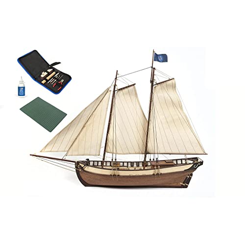 Modellboot aus Holz, Starterset Polaris mit Segeln – Ocker 12007S von Occre