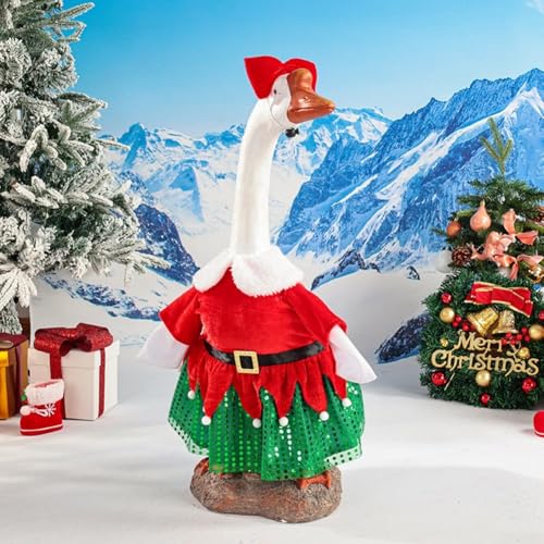 Oceanlend Weihnachtsgans-Outfit, handgefertigte Veranda-Gans-Outfits, niedliche Gänse-Kleidung, passend für 58,4 cm große Gans, Halloween, Weihnachten, Outdoor, Terrasse, Hof, Rasenkunst (EZ009) von Oceanlend