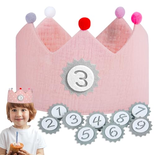 Ochomasun Geburtstagskrone Jungen & Mädchen, Geburtstagskrone Musselin, Krone Geburtstag Klett Austauschbar 1-9 Zahlen, Geburtstagszug Dekorative Hüte für Kindergeburtstag Parteien Ochomasun Geburtstagskrone Jungen & Mädchen, Geburtstagskrone Musselin, Krone Geburtstag Klett Austauschbar 1-9 Zahlen, Geburtstagszug Dekorative Hüte für Kindergeburtstag Parteien von Ochomasun