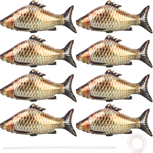 8 Stück 83 Zoll Fischballons Aufblasbare Fisch Folienballons Große Realistische Angeln Folienballons Simulierter Fischballon mit Band für Geburtstag Angeln Thema Party Supplies von Octaday