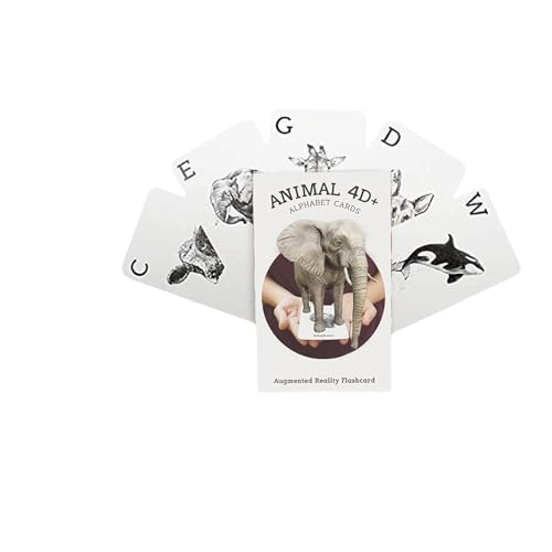 Animal 4D+ Erweiterte Realität Karten von Octagon Studio - Alphabet, Sprache und Tierwelt Lernen mit 26 interaktiven Karten, App inklusive, und Tierdetektiv-Modus Animal 4D+ Erweiterte Realität Karten von Octagon Studio - Alphabet, Sprache und Tierwelt Lernen mit 26 interaktiven Karten, App inklusive, und Tierdetektiv-Modus von Octagon Studio