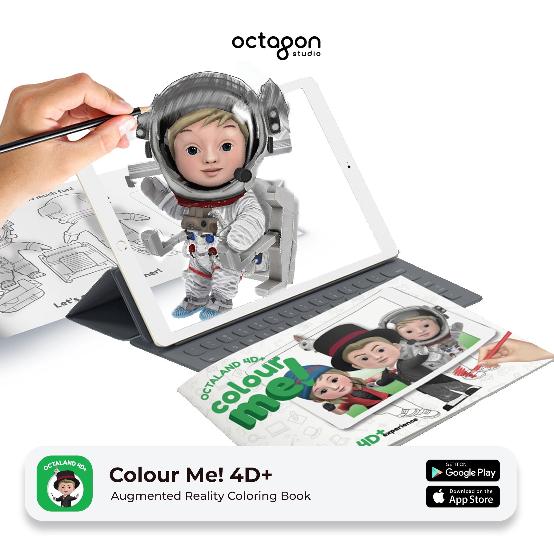Octaland ColourMe! Augmented-Reality-Malbuch Octaland ColourMe! Augmented-Reality-Malbuch von Octagon Studio