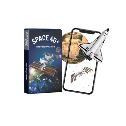 Space 4D+ by Octagon Studio: Augmented Reality Space Exploration-Karten – Perfektes pädagogisches Geschenk für Geburtstage und Feiertage – Interaktives Lernen für Kinder & Erwachsene – iOS & Android Space 4D+ by Octagon Studio: Augmented Reality Space Exploration-Karten – Perfektes pädagogisches Geschenk für Geburtstage und Feiertage – Interaktives Lernen für Kinder & Erwachsene – iOS & Android von Octagon Studio