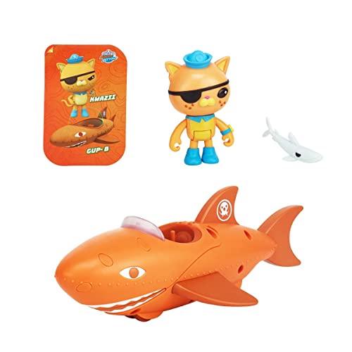 Octonauts 61106 Above & Beyond, Deluxe Spielzeugfahrzeug & Figur, Kwazii & Gup B Adventure Pack, Missionen nachstellen, 4-teiliges Set von Octonauts