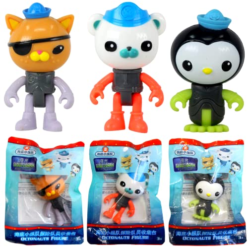 Octonauts GBG01 Glow in Dark Octo Suits 3-teilige Spielzeug-Actionfigur - Captain Barnacles, Kwazi & Peso Octonauts GBG01 Glow in Dark Octo Suits 3-teilige Spielzeug-Actionfigur - Captain Barnacles, Kwazi & Peso von Octonauts