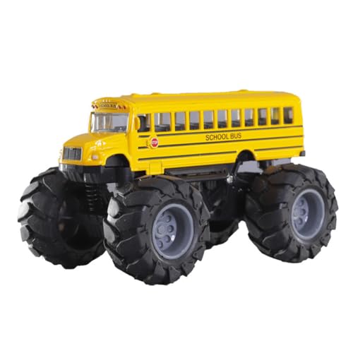 Ocuuer Die Gussgelbe Schulbusspielzeug - MINI -Busfahrzeug for Kinder, LKW -Spielfahrzeug for Jungen und Mädchen, Autospielzeuggeschenk for Kleinkinder und Kinder Spielen von Ocuuer