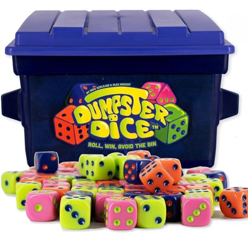 Ocuuer-Müllcontainer Würfel mit 80 Würfeln schneller Familienwürfel for Party und Spielabend (a) von Ocuuer