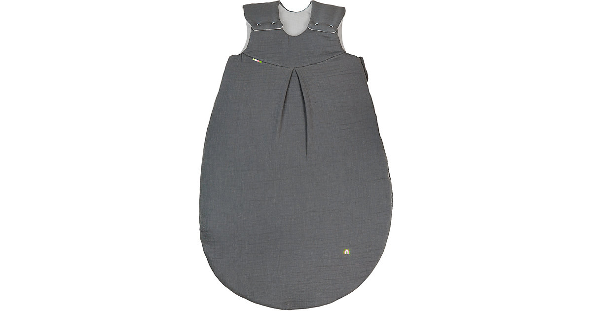 Musselin-Schlafsack wattiert, grey, 70 - TOG 2,5 grau Musselin-Schlafsack wattiert, grey, 70 - TOG 2,5 grau von Odenwälder
