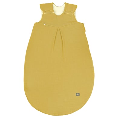 odenwälder Musselin Schlafsack wattiert mustard von Odenwälder