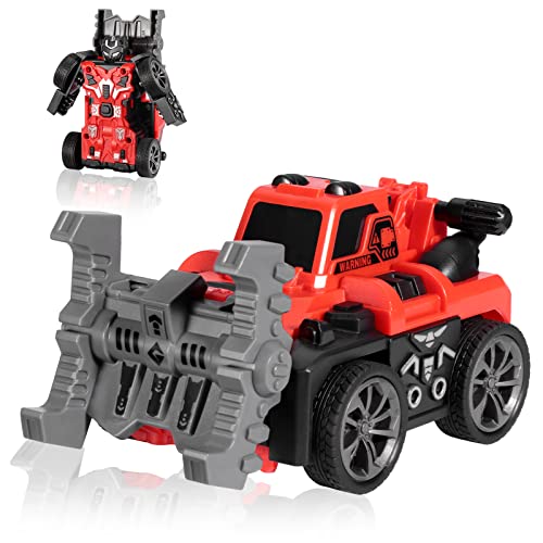 Oderra Roboterauto Spielzeug, Auto 2 in 1 Roboter, kleines Auto für Jungen von 3 bis 14 Jahren (rot) von Oderra