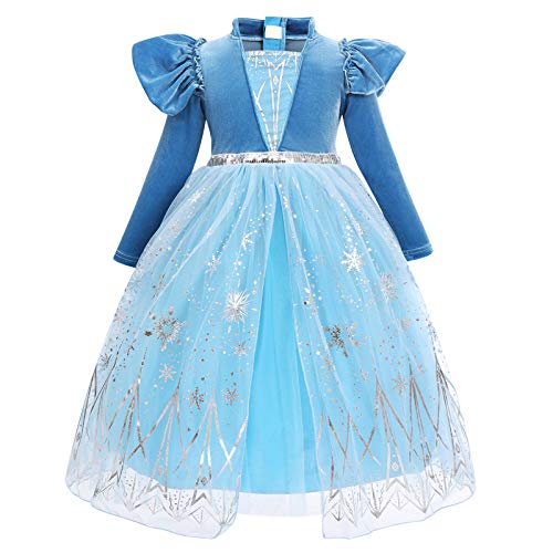 Odizli Anna und Elsa Kleid Kinder Mädchen Frozen Eiskönigin 2 Verkleidung Prinzessin Kostüm Halloween Karneval Geburtstag Cosplay Faschingskostüm Schneeflocke Samt Kleid Hellblau 02-1PC 3-4 Jahre Odizli Anna und Elsa Kleid Kinder Mädchen Frozen Eiskönigin 2 Verkleidung Prinzessin Kostüm Halloween Karneval Geburtstag Cosplay Faschingskostüm Schneeflocke Samt Kleid Hellblau 02-1PC 3-4 Jahre von Odizli