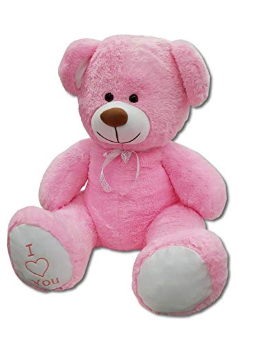 Odolplusz Riesen Teddybären 160 cm - Baby Kuscheltiere Große Teddy - Kuscheltier Für Babys Riesen Teddybär - XXL Plüschtier Teddy Bär, Geschenkideen Zum Geburtstag, Geschenke Zum Jahrestag (Rosa) von Odolplusz