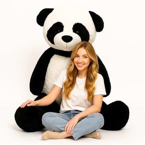 Odolplusz XXL Panda 220 cm groß Stofftier Plüschtier Kuscheltier Teddybär, Panda 220cm von Odolplusz