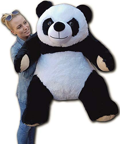 Odolplusz XXL Panda Bär | Gesamthöhe: 145cm | Sitzend 80 cm | Groß Teddy Bear Plüschbär Stofftier Kuscheltier Plüschtier XXL von Odolplusz