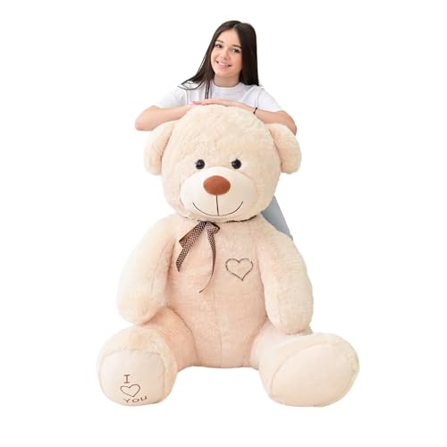 Odolplusz XXL Weicher Plüsch-Teddybär Plüschbär Kuscheltier 190cm Geburtstag Weihnachten Geschenk für Baby Kinder Mädchen Braun von Odolplusz