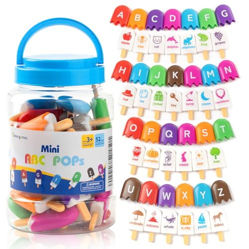 Odoorgames 52 Stück ABC Alphabet Paletten – Spielzeug für das Klassenzimmer – Lernspielzeug für Vorschule zum Lernen von Alphabet – Lustiges und attraktives Alphabet Kombinationsspiel Odoorgames 52 Stück ABC Alphabet Paletten – Spielzeug für das Klassenzimmer – Lernspielzeug für Vorschule zum Lernen von Alphabet – Lustiges und attraktives Alphabet Kombinationsspiel von Odoorgames