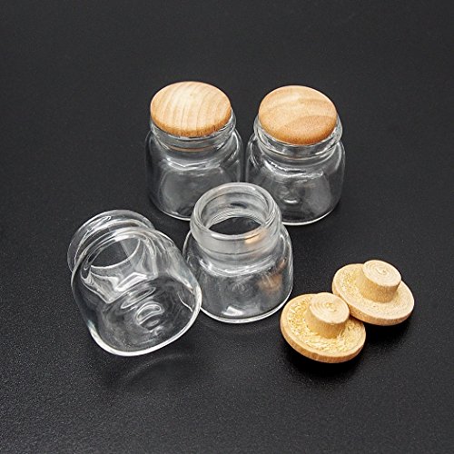 Odoria 1/12 Miniatur Glasflaschen 4 Stück Puppenhaus Küche Zubehör von Odoria