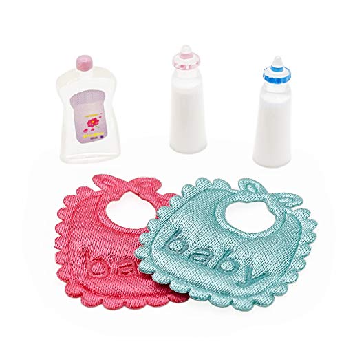 Odoria 1/12 Miniatur Babyflaschen Lätzchen Shampoo Puppenhaus Zubehör von Odoria