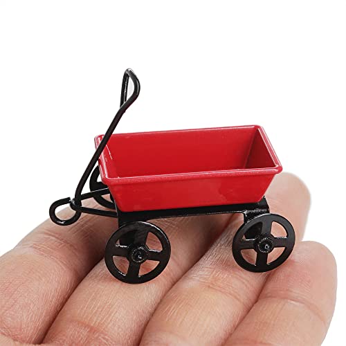 Odoria 1/24 Miniatur Bollerwagen Handwagen Puppenhaus Garten Zubehör von Odoria