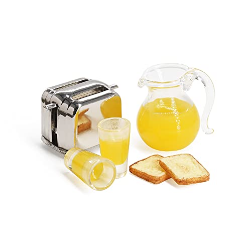 Odoria 1/12 Miniatur Toaster und Saft Essen und Trinken Puppenhaus Küche Zubehör von Odoria