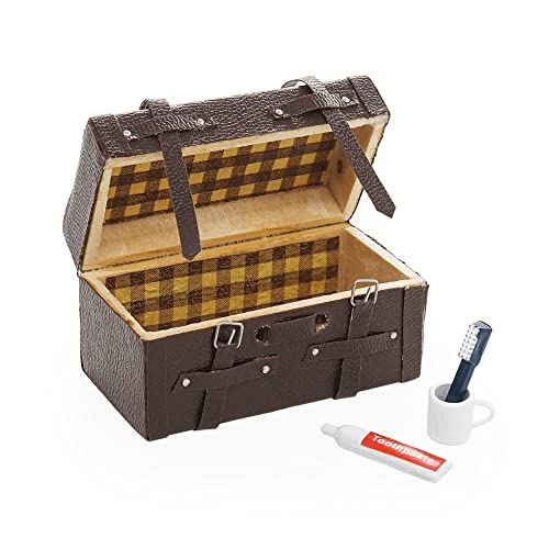 Odoria 1/12 Miniatur Koffer mit Zahnbürste Zahnpasta Set Puppenhaus Zubehör von Odoria