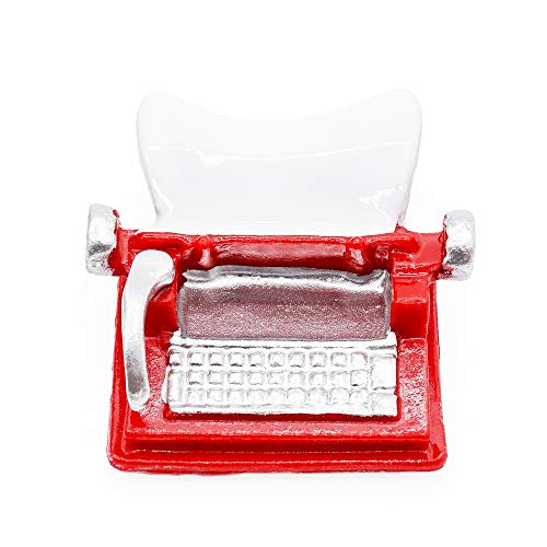 Odoria 1/12 Miniatur Schreibmaschine Puppenhaus Zubehör, Rot von Odoria
