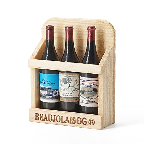 Odoria 1/6 Miniatur Weinregal mit 3 Stück Weinflaschen Puppenhaus Zubehör Odoria 1/6 Miniatur Weinregal mit 3 Stück Weinflaschen Puppenhaus Zubehör von Odoria