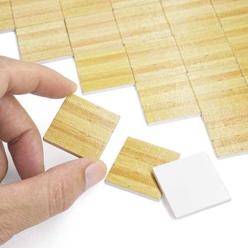 Odoria Puppenhaus Fußboden Fliesen Miniatur: 1/12 Maßstab Quadratisch Parkett Holz Diorama Raum Vintage Eiche - Mini Bodenbelag Gebäude Bauteile Schlafzimmer Wohnzimmer Handwerk DIY 18x18 cm² Odoria Puppenhaus Fußboden Fliesen Miniatur: 1/12 Maßstab Quadratisch Parkett Holz Diorama Raum Vintage Eiche - Mini Bodenbelag Gebäude Bauteile Schlafzimmer Wohnzimmer Handwerk DIY 18x18 cm² von Odoria