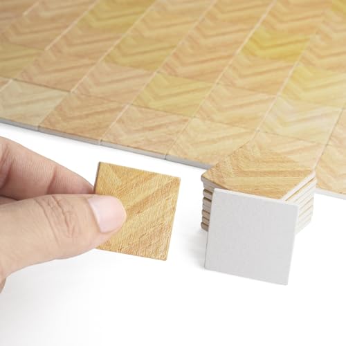 Odoria Puppenhaus Fußboden Fliesen Miniatur: 1/12 Maßstab Quadratisch Parkett Holz Diorama Raum Vintage Gräte - Mini Bodenbelag Gebäude Bauteile Schlafzimmer Wohnzimmer Handwerk DIY 27x27 cm² Odoria Puppenhaus Fußboden Fliesen Miniatur: 1/12 Maßstab Quadratisch Parkett Holz Diorama Raum Vintage Gräte - Mini Bodenbelag Gebäude Bauteile Schlafzimmer Wohnzimmer Handwerk DIY 27x27 cm² von Odoria