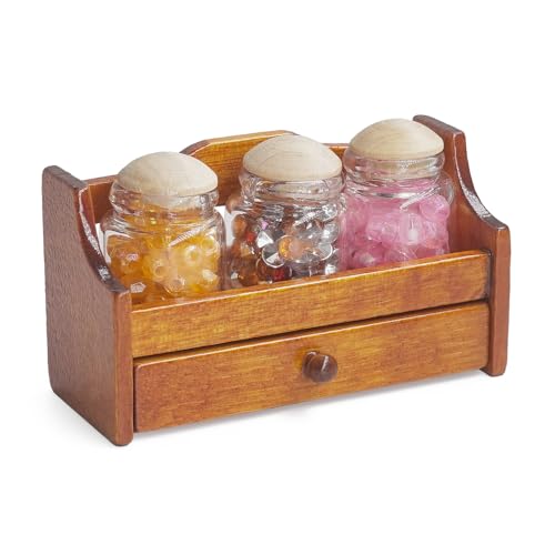 Odoria Puppenhaus Gläschen Regal Miniatur: 1/6 Maßstab Würzen Gewürzglas für Küche Speisekammer - Mini Wandregal Holz Esszimmer Restaurant Rötlichbraun Odoria Puppenhaus Gläschen Regal Miniatur: 1/6 Maßstab Würzen Gewürzglas für Küche Speisekammer - Mini Wandregal Holz Esszimmer Restaurant Rötlichbraun von Odoria