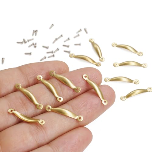 Odoria Puppenhaus Griff Möbelgriffe Miniatur: 12Stk 1/6 Maßstab Türgriff Vintage Antik für Schrank - Mini Schubladengriff Hardware Metall DIY Handwerk Goldene Odoria Puppenhaus Griff Möbelgriffe Miniatur: 12Stk 1/6 Maßstab Türgriff Vintage Antik für Schrank - Mini Schubladengriff Hardware Metall DIY Handwerk Goldene von Odoria