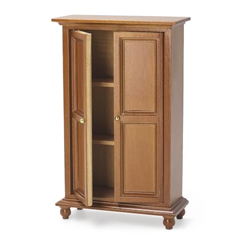 Odoria Puppenhaus Schrank Miniatur Kleiderschrank: 1/12 Maßstab Wandschrank Braun für 15 cm Puppen Schlafzimmer Viktorianisch Vintage - Mini Garderobenschränke Antik Möbel Holz Odoria Puppenhaus Schrank Miniatur Kleiderschrank: 1/12 Maßstab Wandschrank Braun für 15 cm Puppen Schlafzimmer Viktorianisch Vintage - Mini Garderobenschränke Antik Möbel Holz von Odoria