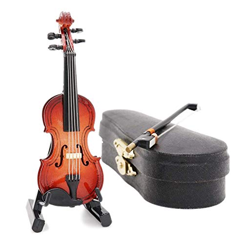 Odoria 1/12 Miniatur Geige Puppenhaus Musikinstrumente Zubehör von Odoria