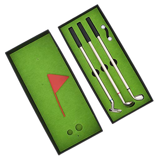 Minigolf-Stiftset mit Golfschlägerstiften, Bällen und Flagge, Elegantes Geschenk, und Minigolf-Übungsplatz von Odorkle