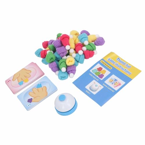 Odorkle Daumenkappen-Spielspielzeug, Farberkennung, Training der Linken/rechten Hand, Lernspielzeug für die Eltern-Kind-Interaktion von Odorkle