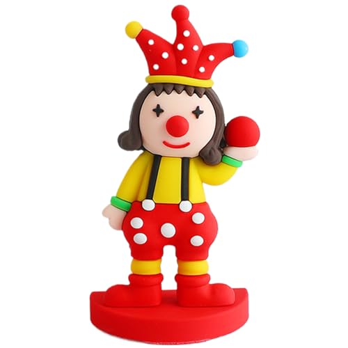 Kunst der Clownfigur, Miniatur Buntes Zirkus -Clown -Dekor, Karnevalskuchen -Topper -Ornament, Stil 4, für Haus- und Bürodekoration Kunst der Clownfigur, Miniatur Buntes Zirkus -Clown -Dekor, Karnevalskuchen -Topper -Ornament, Stil 4, für Haus- und Bürodekoration von Odoukey