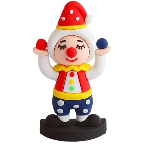 Kunst der Clownfigur, Miniatur Buntes Zirkus -Clown -Dekor, Karnevalskuchen -Topper -Ornament, Stil 5, für Heim- und Bürodekoration Kunst der Clownfigur, Miniatur Buntes Zirkus -Clown -Dekor, Karnevalskuchen -Topper -Ornament, Stil 5, für Heim- und Bürodekoration von Odoukey