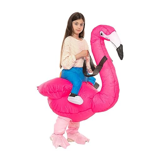 Kinder Halloween Aufblasbares Costume Kind Cosplay Inflatable Kleidung Baby Aufblasbare Kleidungen Kleinkinder Cartoon Aufblasbaren Kostüme Lustiges Party Kostüm (Flamingo,Durchschnittsgröße) von Odziezet