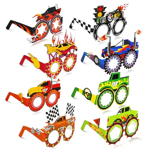 Oerphh 16 Stück Monster Truck Papierbrillen,Lustige Partybrillen für Kinder, Mitgebsel, Fotobox Requisiten, Party Deko, Geburtstagszubehör, Truck-Themenparty für Jungen & Mädchen Oerphh 16 Stück Monster Truck Papierbrillen,Lustige Partybrillen für Kinder, Mitgebsel, Fotobox Requisiten, Party Deko, Geburtstagszubehör, Truck-Themenparty für Jungen & Mädchen von Oerphh