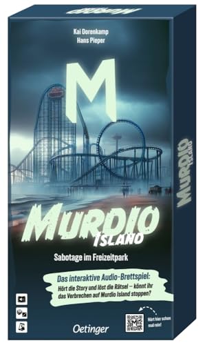 Oetinger Media, Murdio Island, Sabotage im Freizeitpark, Brettspiel, kooperatives Audio-Game für Kinder ab 10, ab 1 Spieler, 60-75 Minuten Oetinger Media, Murdio Island, Sabotage im Freizeitpark, Brettspiel, kooperatives Audio-Game für Kinder ab 10, ab 1 Spieler, 60-75 Minuten von Oetinger Media